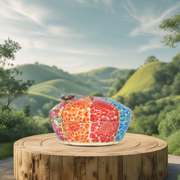 PAPER MACHIE LOUTUS BOX