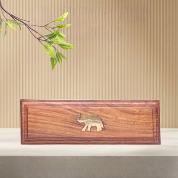 WOODEN LARGE PEN CASE