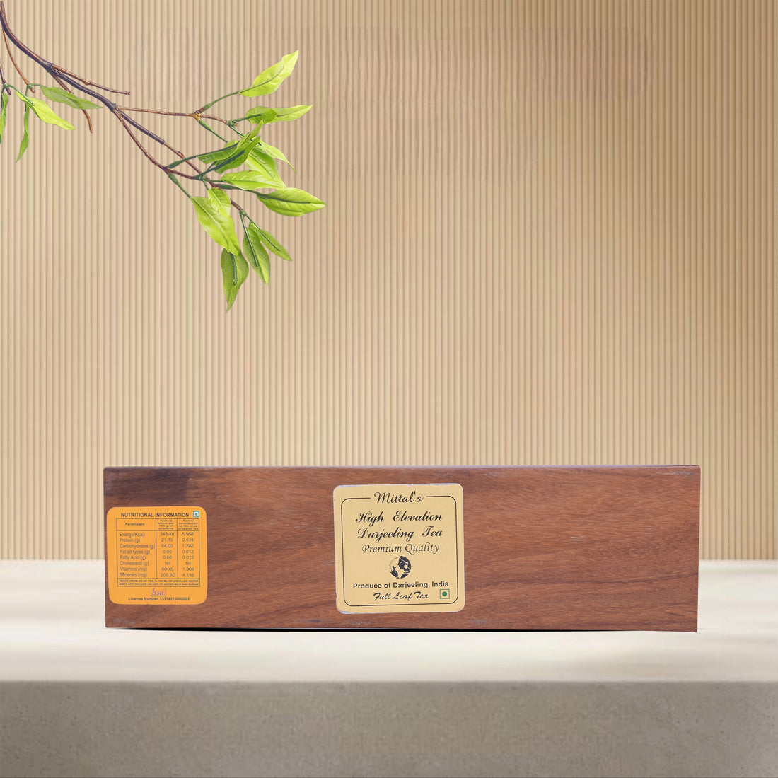 WOODEN MEDIUM ELEPHANT PEN CASE