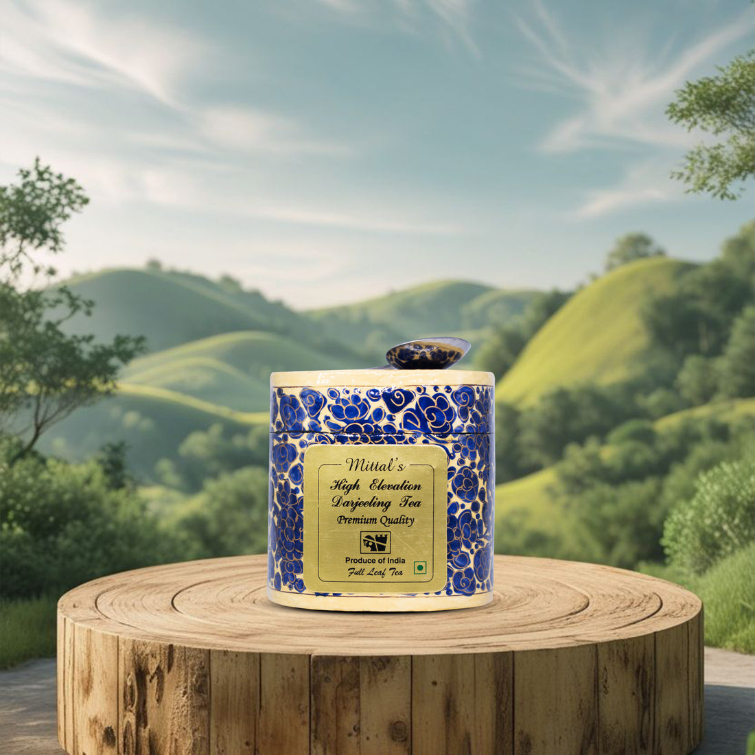 PAPER MACHIE  TEA BOX