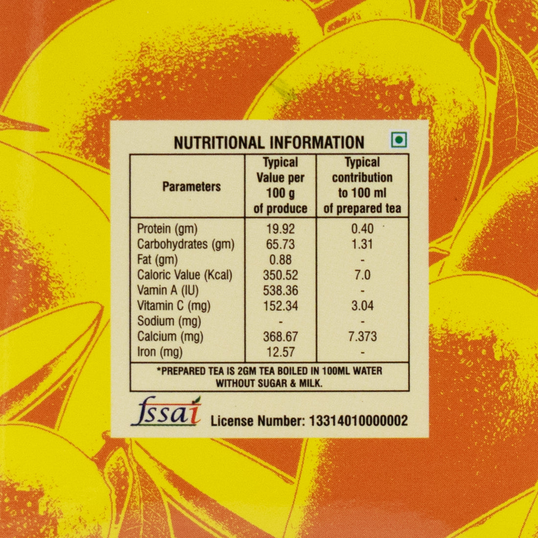 MANGO TEA/MANGO GREEN TEA